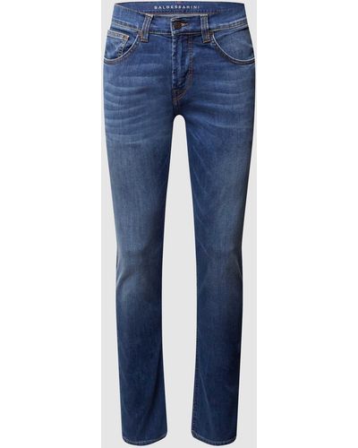Baldessarini Slim Fit Jeans Met Stretch - Blauw