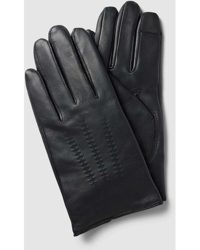 BOSS Handschoenen Van Lamsleer - Zwart