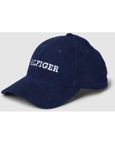 Tommy Hilfiger Basecap aus Cord - Blau