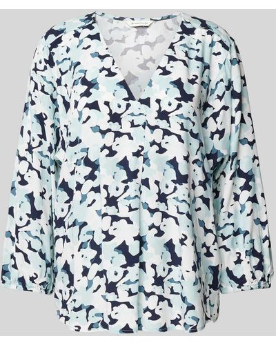 Tom Tailor Blouse Met All-over Print - Wit