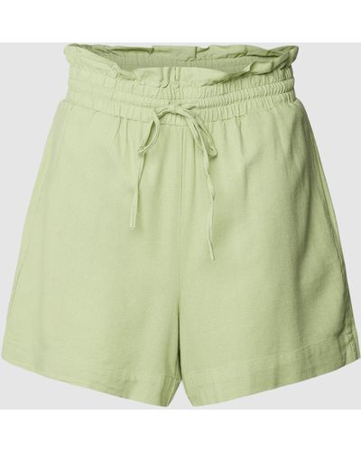 Vero Moda Shorts mit elastischem Bund Modell 'MILO' - Grün
