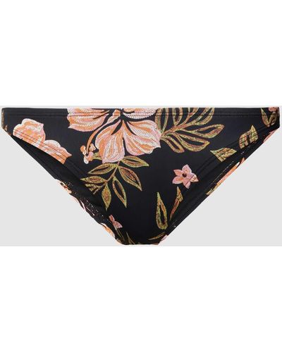 Billabong Bikini-Hose mit floralem Muster Modell 'HOOKED ON TROPICS' - Schwarz
