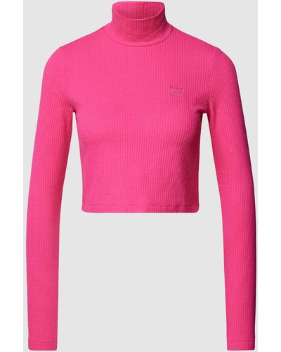 adidas Originals Cropped Rollkragenpullover - Pink