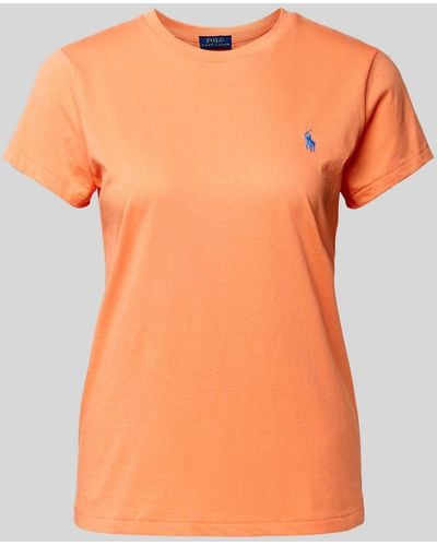 Polo Ralph Lauren T-shirt Met Logostitching - Oranje