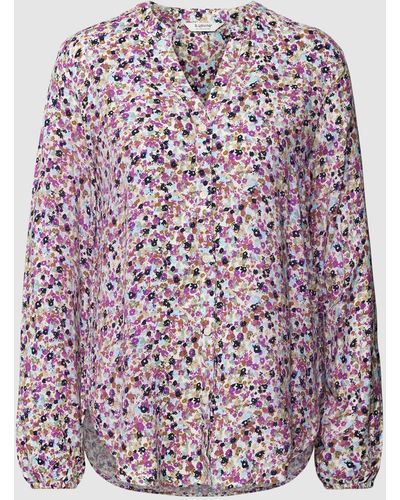 B.Young Blouse Met All-over Motief - Paars