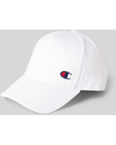 Champion Basecap mit Logo-Stitching - Weiß