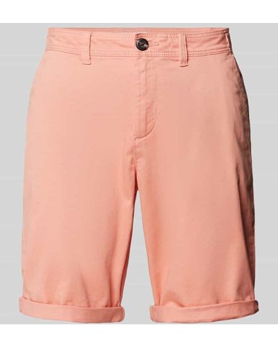 Tom Tailor Slim Fit Chino-Shorts mit Eingrifftaschen - Pink