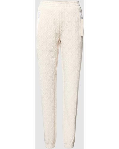 Guess Sweatpants Met All-over Logo - Wit