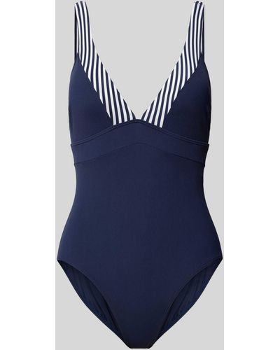 Esprit Badeanzug mit Streifenmuster Modell 'BONDI BEACH' - Blau