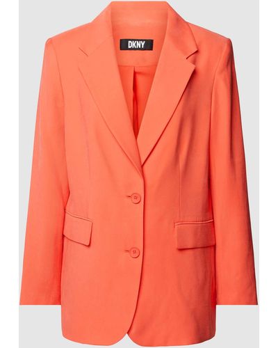 DKNY Blazer Met Klepzakken - Oranje