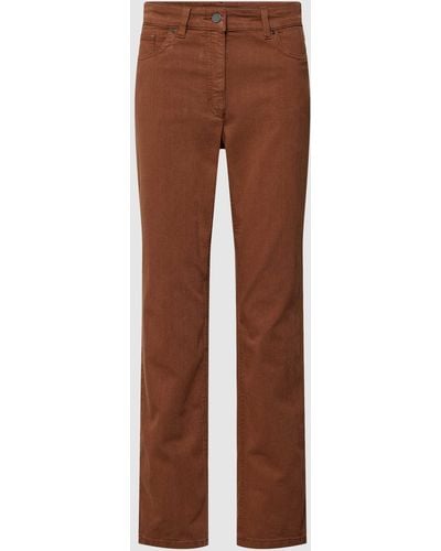 ZERRES Straight Fit Jeans - Bruin