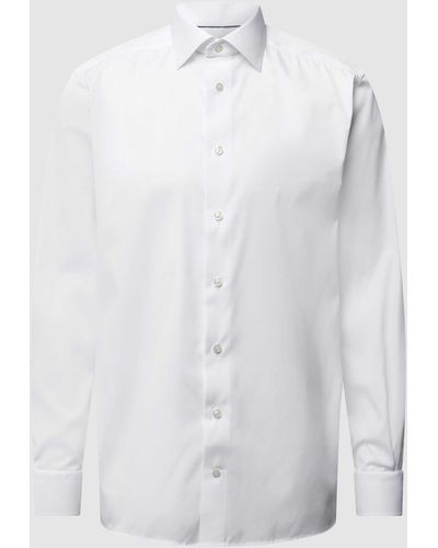 Eton Regular Fit Zakelijk Overhemd Van Popeline - Wit