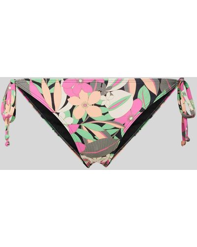 Roxy Bikini-Hose mit seitlichen Schnürungen Modell 'BEACH CLASSICS' - Schwarz
