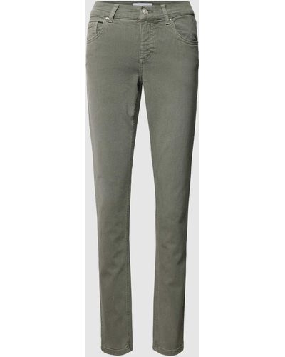 ANGELS Skinny Fit Jeans im 5-Pocket-Design - Grau