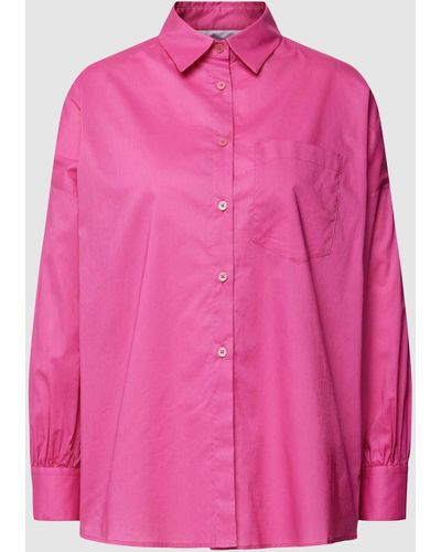 The Mercer N.Y. Bluse mit Hemdblusenkragen - Pink