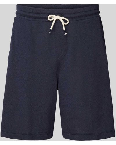 Gabba Regular Fit Shorts mit Streifenmuster Modell 'Fede Win' - Blau
