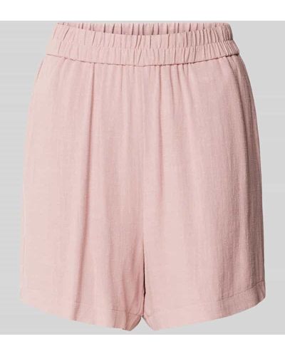 Pieces Shorts mit elastischem Bund - Pink