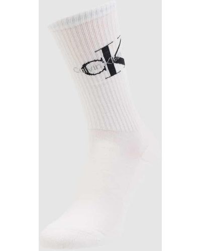 Calvin Klein Socken mit Logo - Weiß