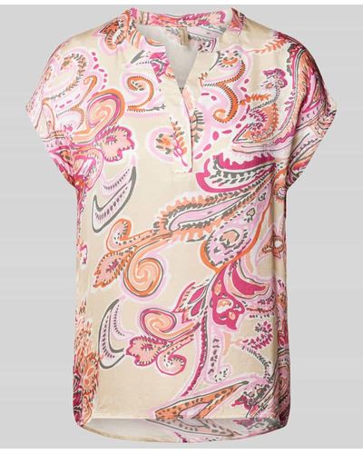 Soya Concept Blusenshirt aus Viskose Modell 'Dorina' - Pink