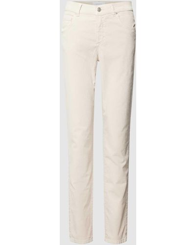 ANGELS Skinny Fit Stoffhose mit 5-Pocket-Design - Weiß