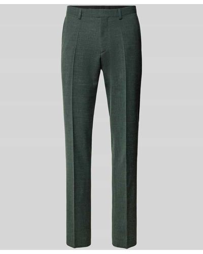 Roy Robson Modern Fit Anzughose mit Bügelfalten - Grün