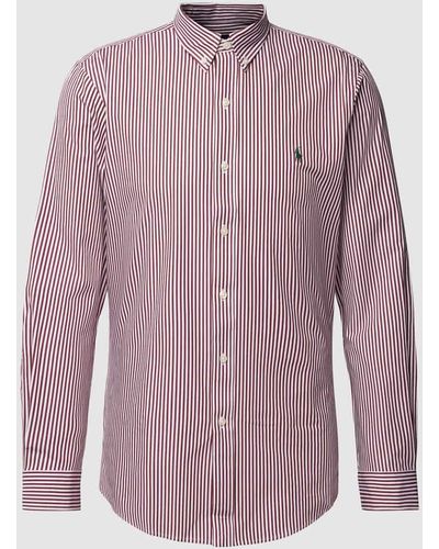 Polo Ralph Lauren Slim Fit Freizeithemd mit Button-Down-Kragen - Lila