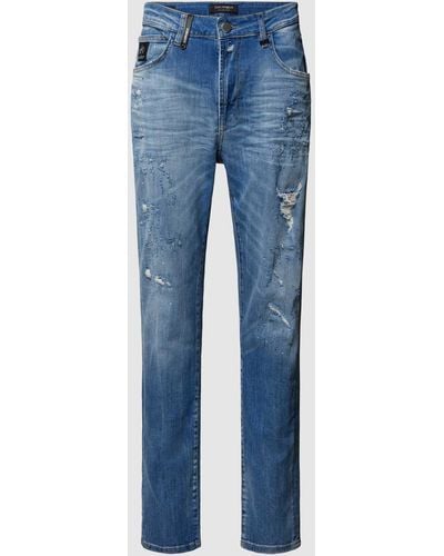 Elias Rumelis Jeans im Used-Look Modell 'Felice' - Blau