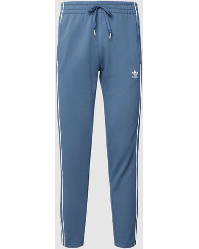 adidas Originals Sweatbroek Met Labeldetails - Blauw