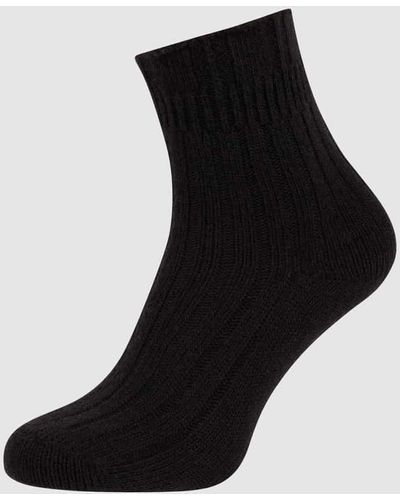 FALKE Socken mit Kaschmir-Anteil Modell 'Bedsock' - Schwarz