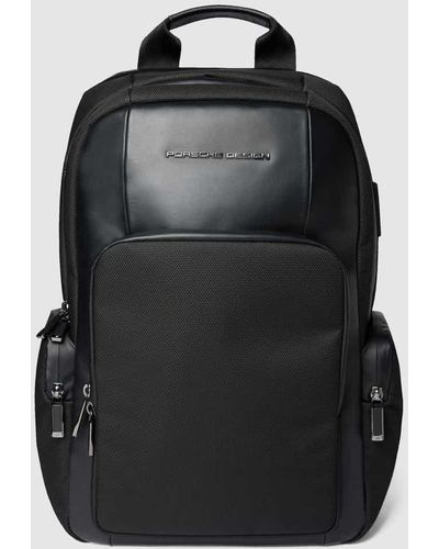 Porsche Design Rucksack mit Reißverschlusstaschen - Schwarz