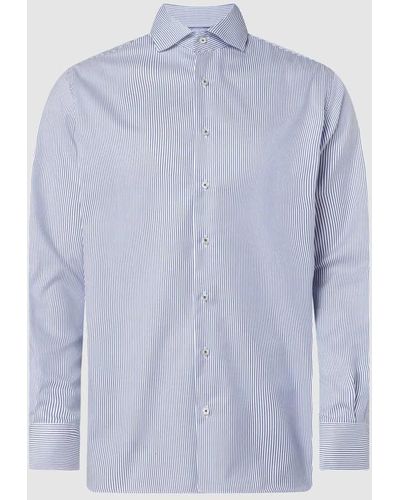Eterna Regular Fit Business-Hemd aus Baumwolle - Blau