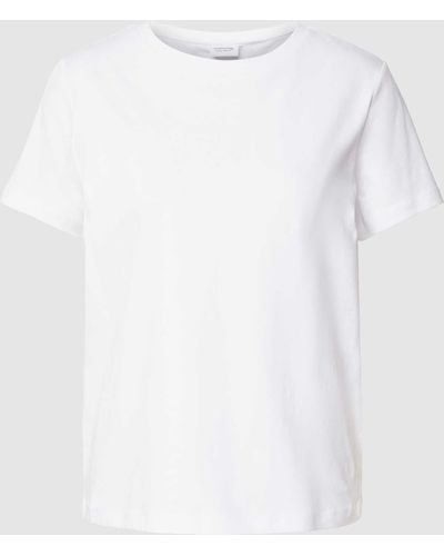 comma casual identity T-shirt Met Ronde Hals - Wit