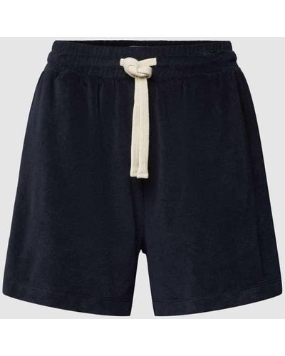Marc O' Polo Shorts mit elastischem Bund - Blau