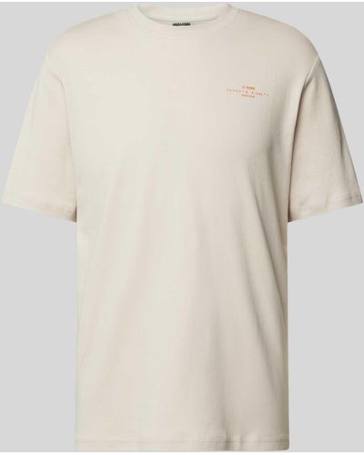 Jack & Jones T-Shirt mit Rundhalsausschnitt - Natur