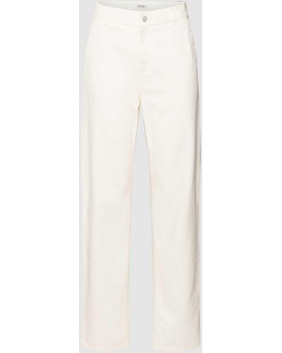 Carhartt Hose mit Label-Detail Modell 'Pierce' - Weiß