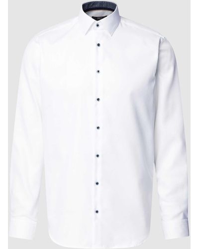 Jake*s Regular Fit Premium Overhemd Met Kentkraag - Wit