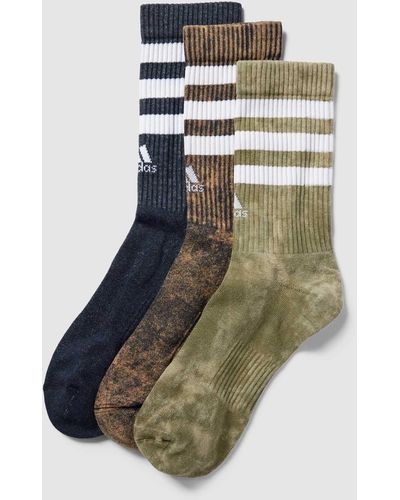 adidas Socken mit Allover-Muster im 3er-Pack - Mehrfarbig