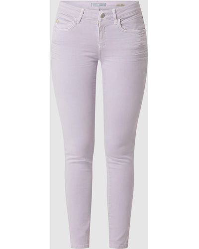 Mavi Super Skinny Fit Jeans Met Stretch, Model 'adriana' - Paars