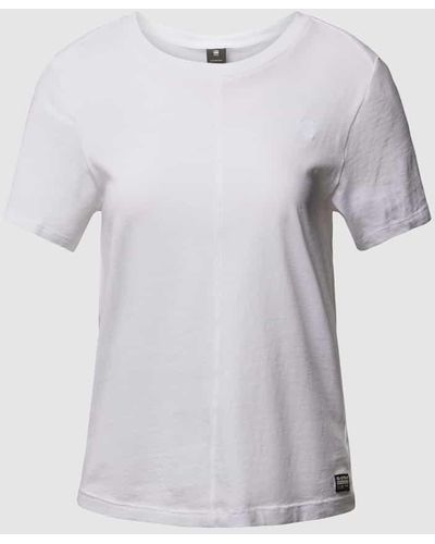 G-Star RAW T-Shirt mit Label-Detail - Weiß