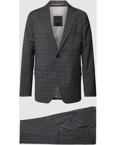 Tommy Hilfiger Anzug mit Karomuster - Grau