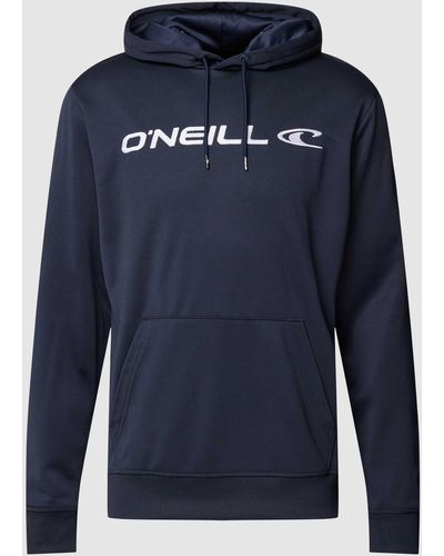 O'neill Sportswear Hoodie Met Labelstitching - Blauw