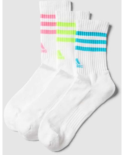 adidas Socken mit Kontraststreifen im 3er-Pack - Mehrfarbig