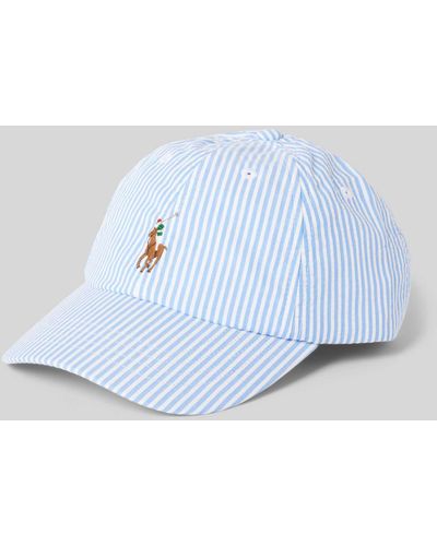 Polo Ralph Lauren Basecap mit Streifenmuster - Weiß