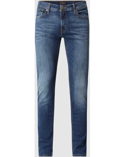Jack & Jones Slim Fit Jeans mit Stretch-Anteil - Blau