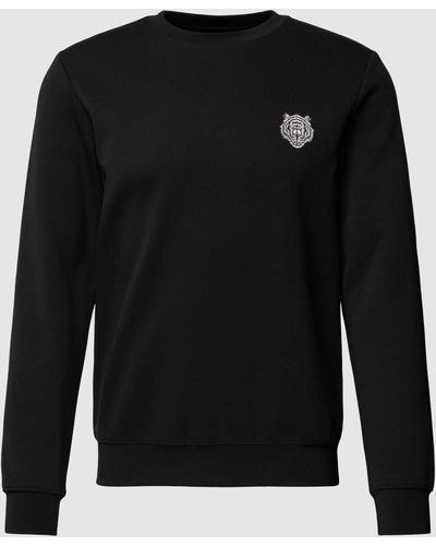Antony Morato Sweatshirt Met Motiefprint - Zwart