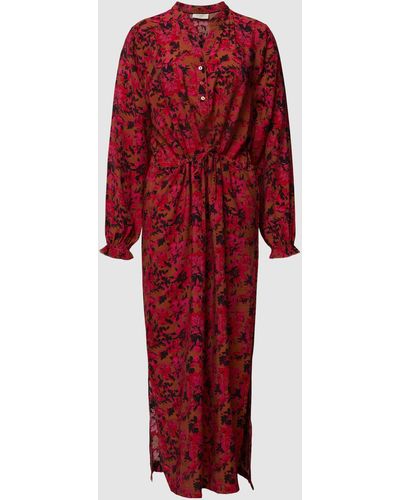 Freequent Midi-jurk Met All-over Motief - Rood