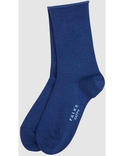 FALKE Sokken Met Stretch In Een Set Van 2 Paar, Model 'happy' - Blauw