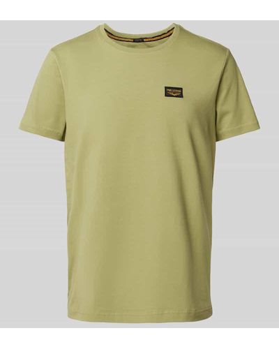 PME LEGEND T-Shirt mit Label-Patch Modell 'GUYVER' - Grün