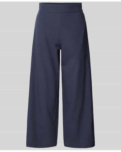 Mbym Regular Fit Culotte mit elastischem Bund Modell 'Philla' - Blau