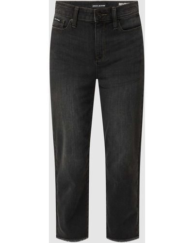 DKNY Straight Fit Mid Rise Cropped Jeans mit Stretch-Anteil Modell 'Rivington' - Mehrfarbig